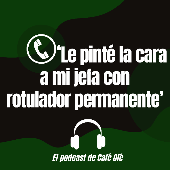 Imagen de Café Olé: Le pinte a mi jefa con rotulador permanente en una comida navideña
